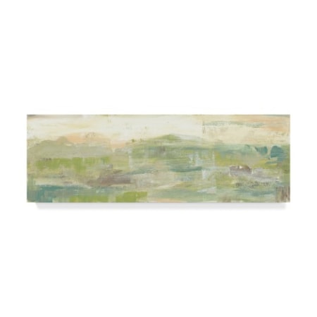 Jennifer Goldberger 'Greenery Horizon Line Iii' Canvas Art,8x24